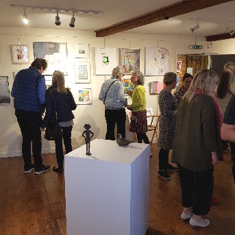 Viewing at the Pond Gallery May 2022 - Suffolk Open Studios