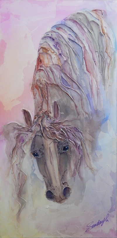 Inquisitive - an Acrylic painting by Abstract Artist SundayL