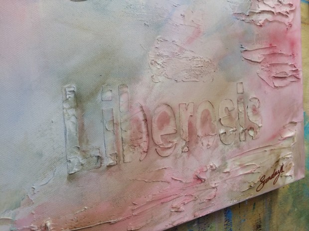Liberosis 1 - a painting by Sundayl Abstract Artist - closeup 2