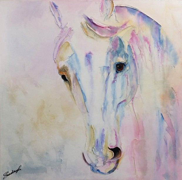 So Soft the Question - an equine painting by SundayL