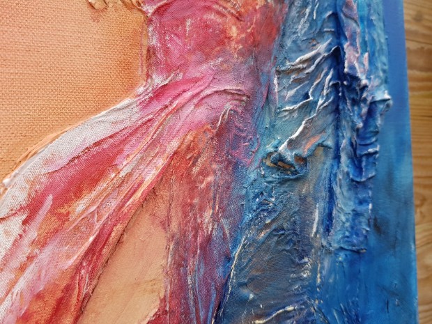 Feel It - a figurative painting by SundayLArtist - detail