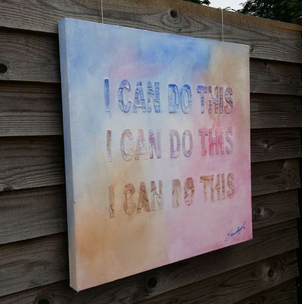 I Can Do This - a painting by SundayL Abstract Artist - hanging