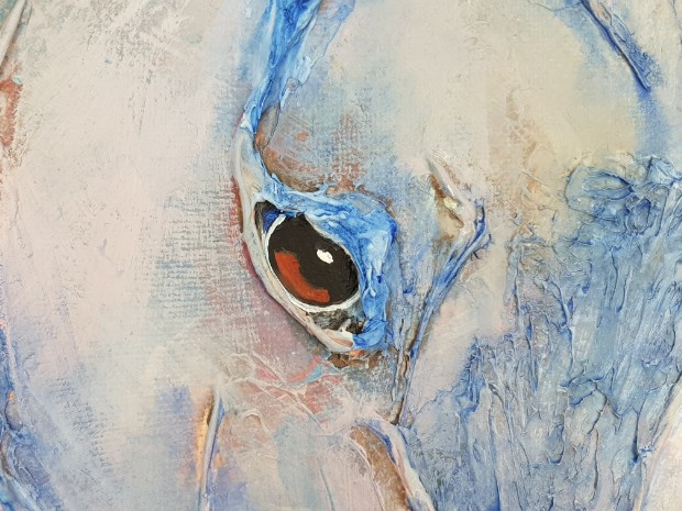 Swish - a horse painting by SundayLArtist - eye